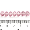 Transparent Baking Paint Glass Beads Strands DGLA-A034-T8mm-D09-4