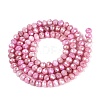 Anti-Tarnish Electroplate Rondelle Glass Beads Strands EGLA-T021-3mm-17-14-2