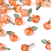 20Pcs Transparent Glass Charms PALLOY-YW00094-2