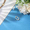1Pc 925 Sterling Silver Spring Gate Rings STER-BBC0008-50C-3