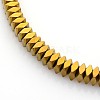 Electroplate Non-magnetic Synthetic Hematite Beads Strands G-O009-A02-2