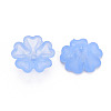 Transparent Frosted Acrylic Bead Caps MACR-S371-04A-2