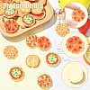 30Pcs 5 Styles Resin Imitation Pizza RESI-CJ0005-27-3