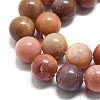 Natural Petrified Wood Round Beads Strands G-D356-C01-12mm-3