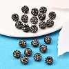 Polymer Clay Rhinestone Beads RB-H284-8MM-215-4