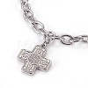 Tarnish Resistant 304 Stainless Steel Charm Bracelets BJEW-O169-04-3