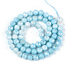 Anti-Tarnish Electroplate Glass Beads Strands GLAA-N010-6mm-05-4