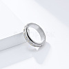 Simple Style 304 Stainless Steel Rotating Finger Rings FS-WGCAB4E-02-1