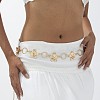 Alloy Flower Link Chain Waist Belly Chains for Women FS-WG73841-02-3
