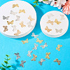 100Pcs 4 Colors Iron Pendants IFIN-TA0001-70-5