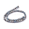 Assembled Synthetic Turquoise and Imperial Jasper Beads Strands G-D0006-C02-8mm-01-2