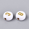 Opaque Acrylic Beads SACR-Q001-12E-3