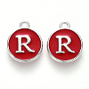 Platinum Plated Alloy Enamel Charms LS-ENAM-S118-03R-P-1