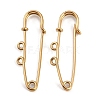 Ion Plating(IP) 304 Stainless Steel Safety Pins Brooch Findings STAS-K252-05A-G-1