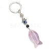 Natural Lepidolit Fish Keychain PW-WG77624-01-1