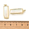 Natural White Shell & Epoxy Resin Pendants KK-E794-02G-08-3
