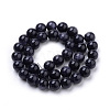 Synthetic Blue Goldstone Beads Strands X-G-S259-41-10mm-2