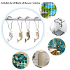 AHADEMAKER 16Pcs Iron Shower Curtain Rings for Bathroom AJEW-GA0004-56-7