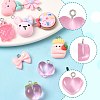 10Pcs 10 Styles Resin Pendants Sets RESI-FS0002-23-2
