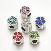 Alloy Rhinestone European Beads MPDL-Q208-068-1
