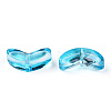 Spray Painted Transparent Glass Beads LS-GLAA-T022-27B-3