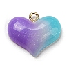 Gradient Color Resin Pendants FIND-Z010-01A-1