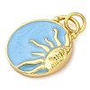 Brass Enamel Pendants X-KK-K339-04A-G-2