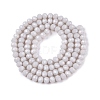 Opaque Solid Color Imitation Jade Glass Beads Strands EGLA-A044-P4mm-D19-2