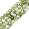 Dyed Natural White Jade Beads Strands G-T138-6mm-210-24-4