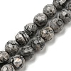 Natural Map Stone/Picasso Stone/Picasso Jasper Beads Strands G-C079-B05-01-1