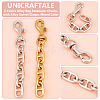 Unicraftale 4Pcs 2 Colors Alloy Bag Extension Chains FIND-UN0003-16-5