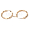 Brass Beaded Hoop Earrings EJEW-Q765-03G-2