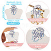 100Pcs Feather Printed Paper Jewelry Display Cards CDIS-TA0001-42-5