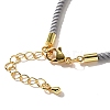 Nylon Milan Cord Necklace Making MAK-M028-01G-21-3