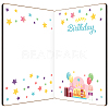 MDF Greeting Card & Paper Envelope with Bowknot AJEW-WH0203-008-2