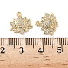 Brass Micro Pave Cubic Zirconia Charms X1-KK-C099-09G-3