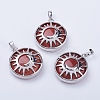 Natural Red Jasper Pendants G-K234-B14-1