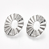 Non-Tarnish 304 Stainless Steel Stud Earring Findings LS-X-STAS-S079-46B-2