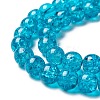 Crackle Glass Beads Strands CCG-Q001-8mm-06-3