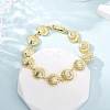 Brass Link Bracelets for Women BJEW-H209-01B-G-2