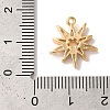 Brass Micro Pave Clear Cubic Zirconia Pendants KK-M294-07G-04-3