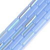 Electroplate Imitation Jade Glass Beads Strands EGLA-Q132-02A-D04-1