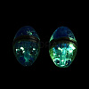 Luminous Handmade Gold Sand Lampwork Beads FOIL-N035-01A-2