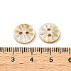 Carved Flower Natural Shell Buttons SH-CBA18B6-02B-01-3