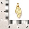 Rack Plating Brass Micro Pave Cubic Zirconia Pendants KK-I720-71G-03B-3