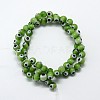 Handmade Evil Eye Lampwork Round Bead Strands LAMP-L055-6mm-11-2