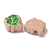 10Pcs Acrylic Enamel Beads OACR-H048-01C-01-2