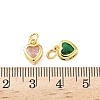 Brass with Cubic Zirconia Pendants KK-I381-04G-3