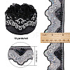 Waved Polyester Lace Trim OCOR-WH0070-14C-2