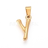 304 Stainless Steel Pendants X-STAS-F235-01G-Y-1